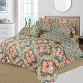 7 Pcs Quilted Comforter Set CC  204